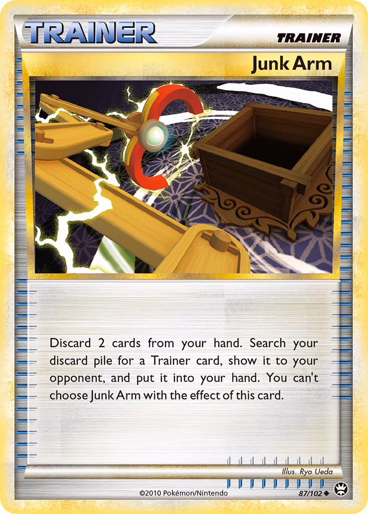 Junk Arm Pokemon card (87/102, HS—Triumphant)