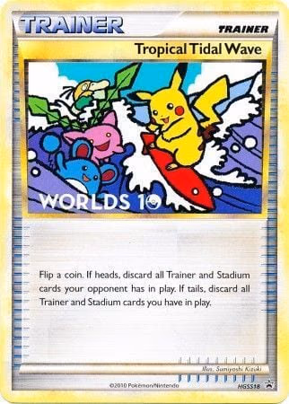 Tropical Tidal Wave Pokemon card (HGSS18, HGSS Black Star Promos)