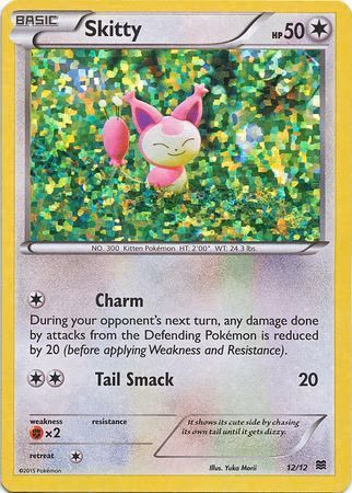 Skitty Pokemon card (12/12, McDonald's Collection 2015)