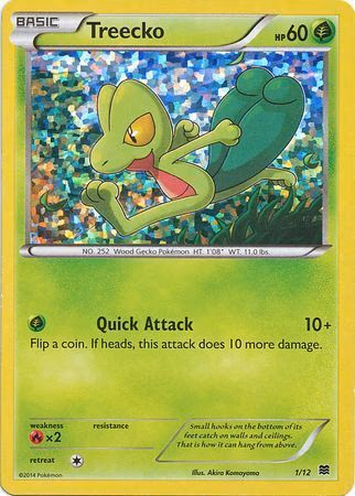 Treecko Pokemon card (1/12, McDonald's Collection 2015)