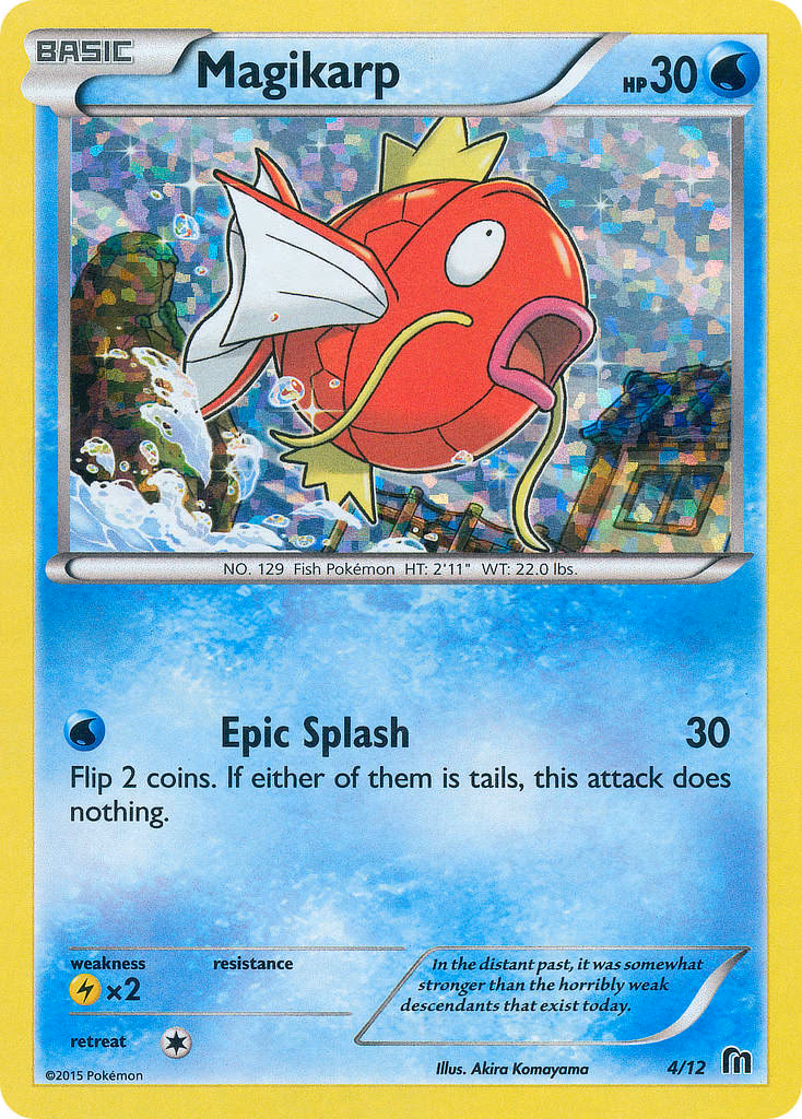 Magikarp Pokemon card (4/12, McDonald's Collection 2016)