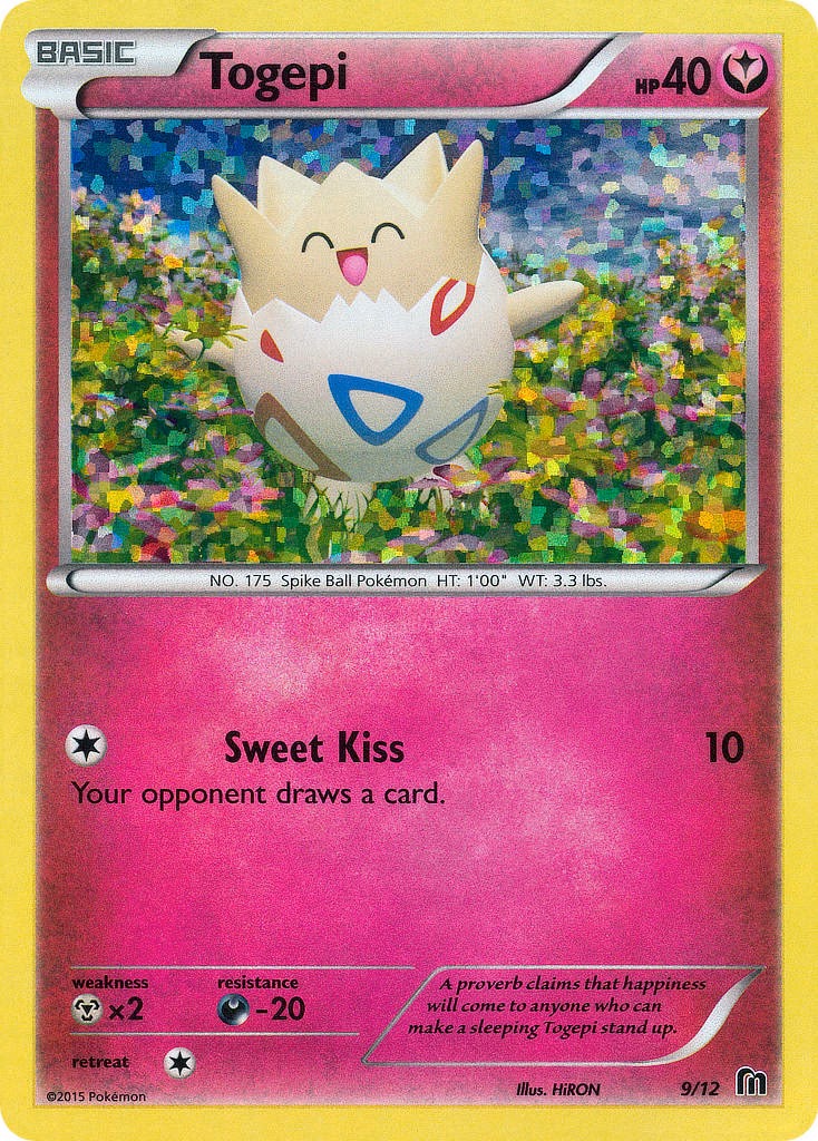 Togepi Pokemon card (9/12, McDonald's Collection 2016)