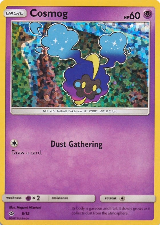 Cosmog Pokemon card (6/12, McDonald's Collection 2017)