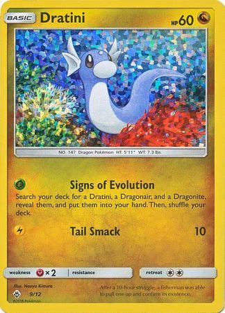 Dratini Pokemon card (9/12, McDonald's Collection 2018)