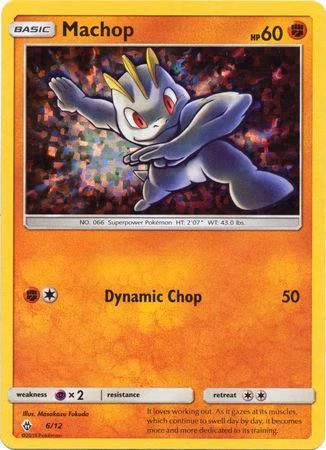Machop Pokemon card (6/12, McDonald's Collection 2018)