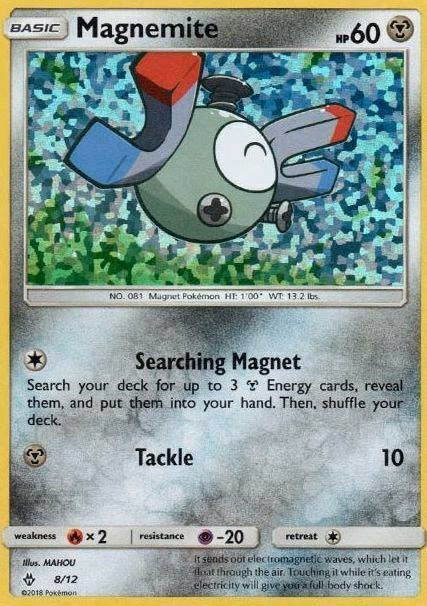 Magnemite Pokemon card (8/12, McDonald's Collection 2018)