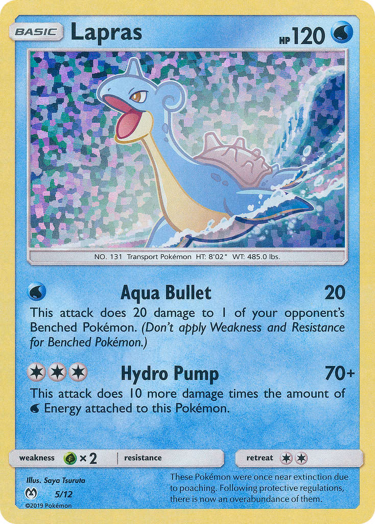 Lapras Pokemon card (5/12, McDonald's Collection 2019)