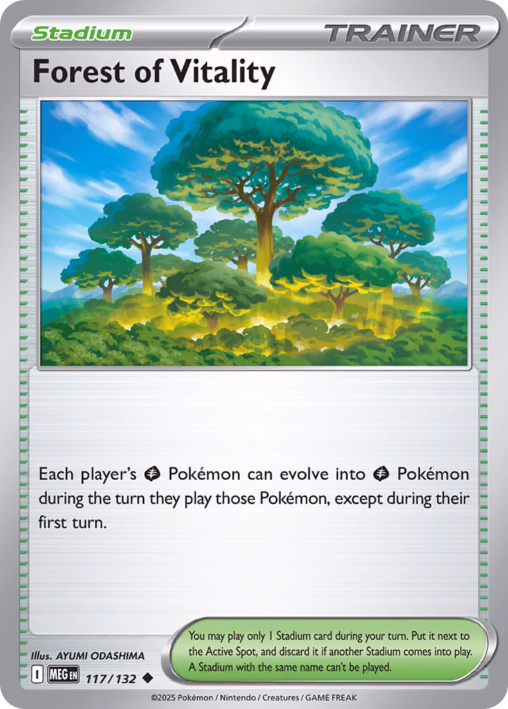 Forest of Vitality Pokemon card (117/132, Mega Evolution)
