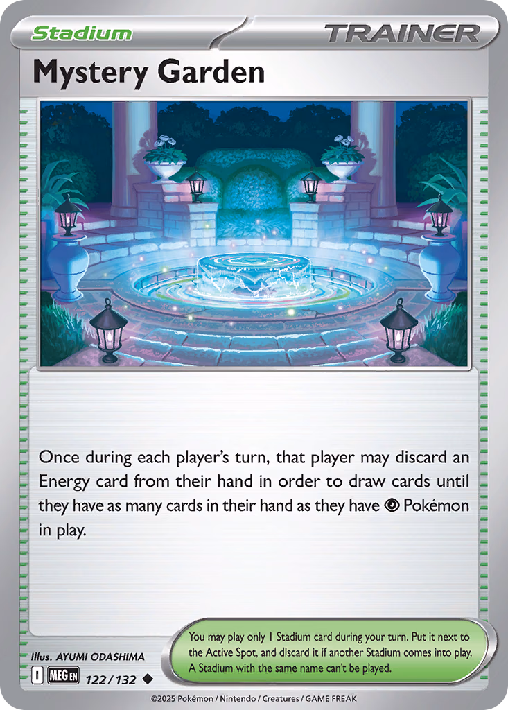 Mystery Garden Pokemon card (122/132, Mega Evolution)