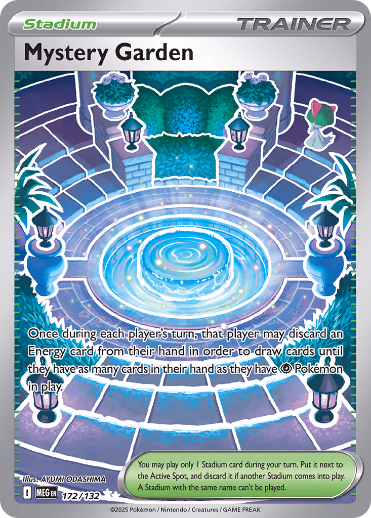 Mystery Garden Pokemon card (172/132, Mega Evolution)