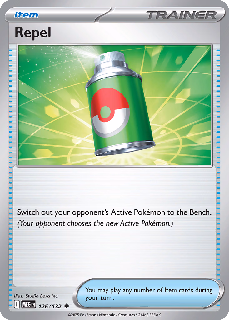 Repel Pokemon card (126/132, Mega Evolution)