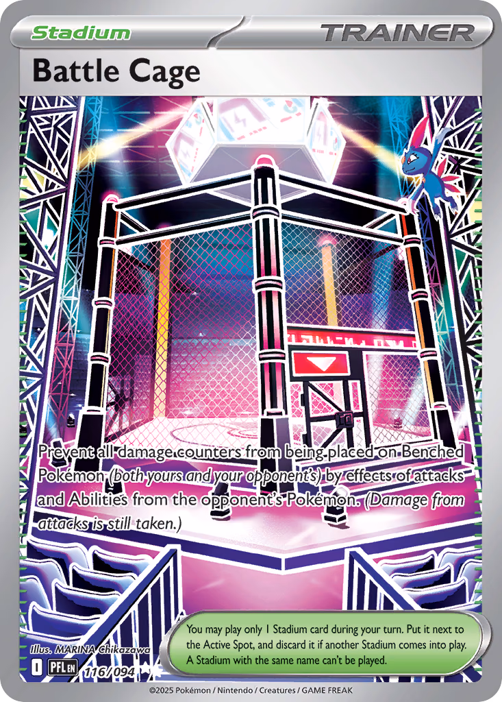 Battle Cage Pokemon card (116/094, Phantasmal Flames)