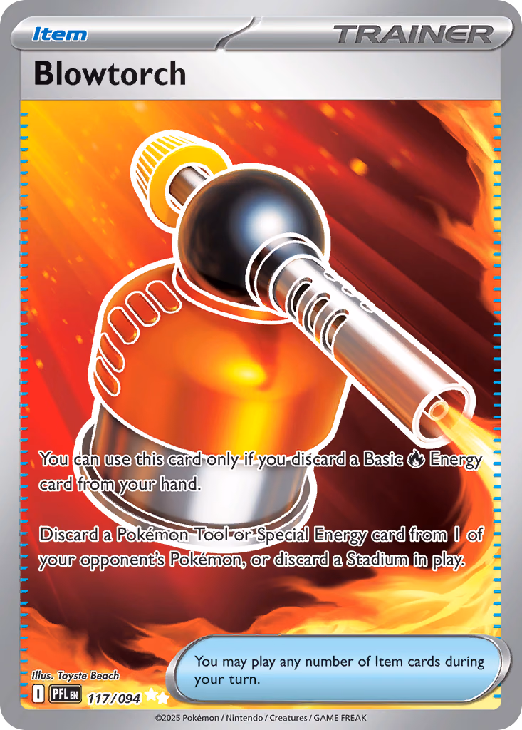 Blowtorch Pokemon card (117/094, Phantasmal Flames)