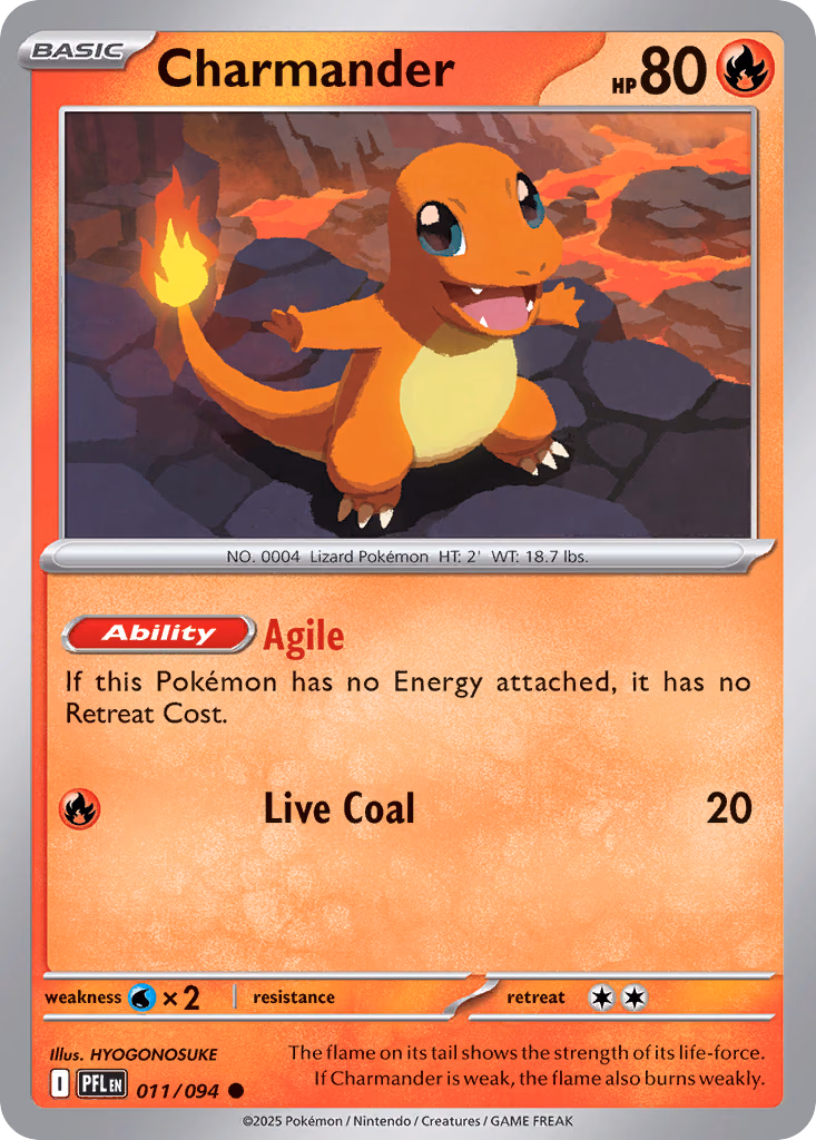 Charmander Pokemon card (011/094, Phantasmal Flames)