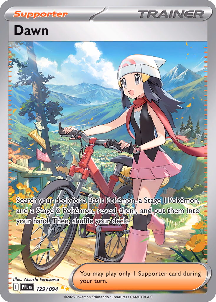 Dawn Pokemon card (129/094, Phantasmal Flames)