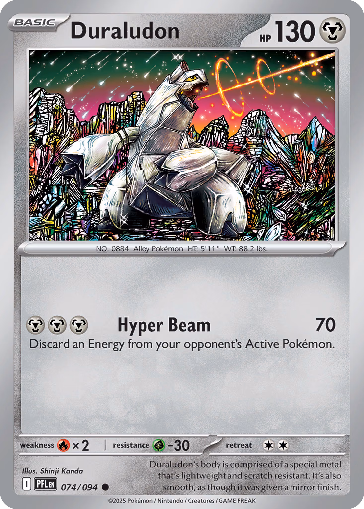 Duraludon Pokemon card (074/094, Phantasmal Flames)