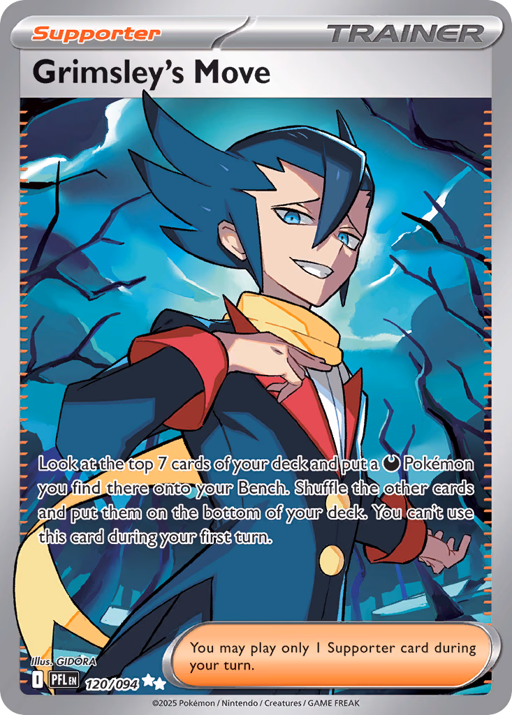 Grimsley's Move Pokemon card (120/094, Phantasmal Flames)