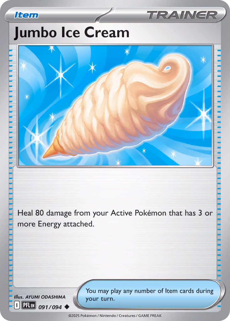 Jumbo Ice Cream Pokemon card (091/094, Phantasmal Flames)