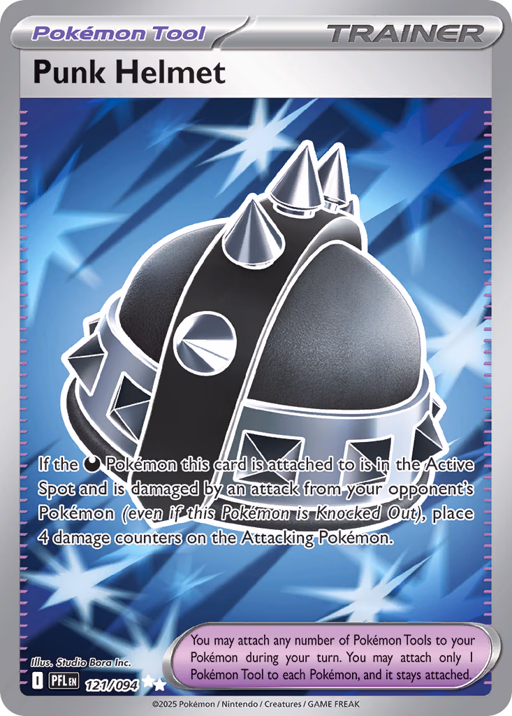 Punk Helmet Pokemon card (121/094, Phantasmal Flames)
