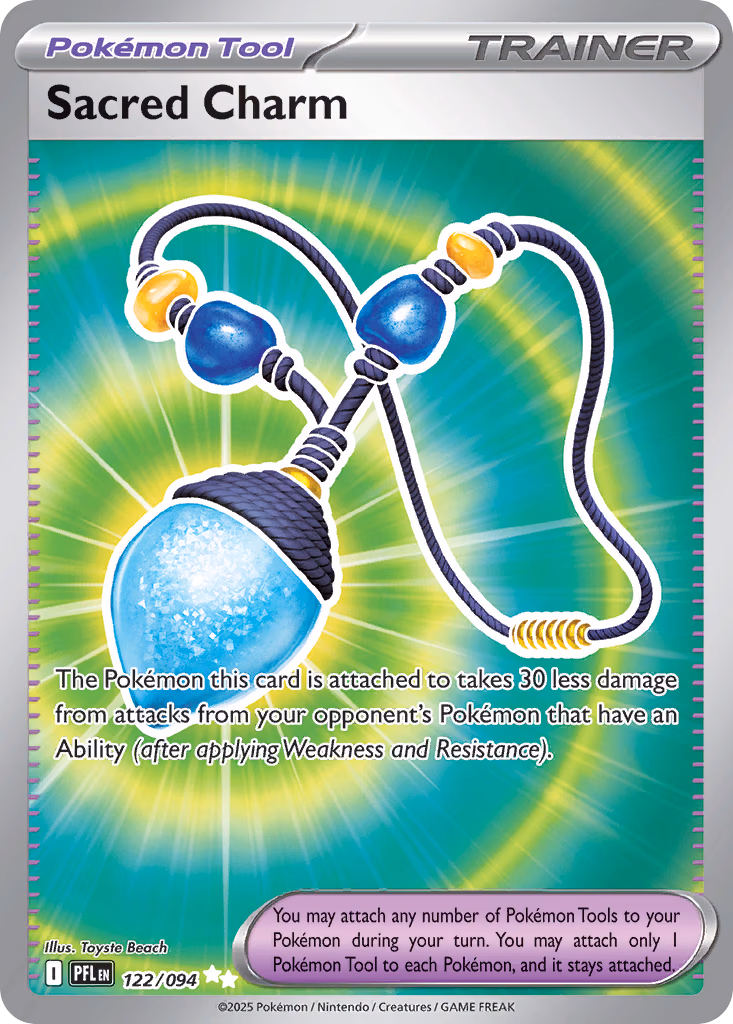 Sacred Charm Pokemon card (122/094, Phantasmal Flames)