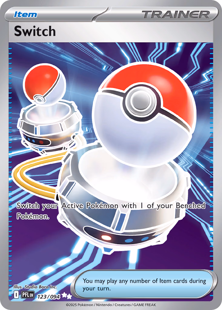 Switch Pokemon card (123/094, Phantasmal Flames)
