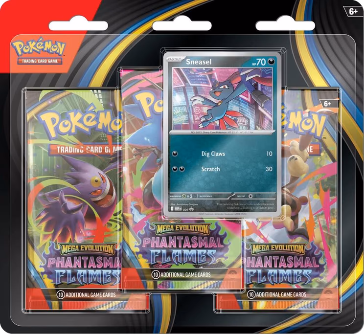 Pokemon Phantasmal Flames 3 Pack Blister [Sneasel]