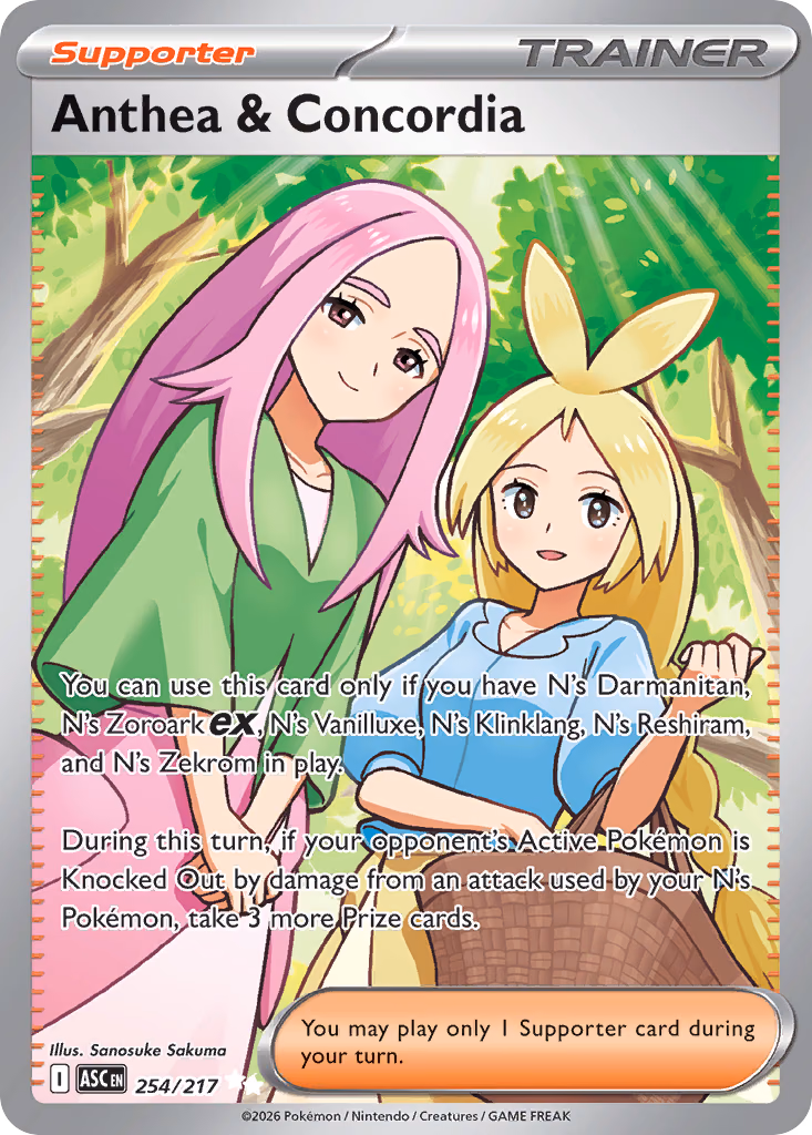 Anthea & Concordia Pokemon card (254/217, Ascended Heroes)