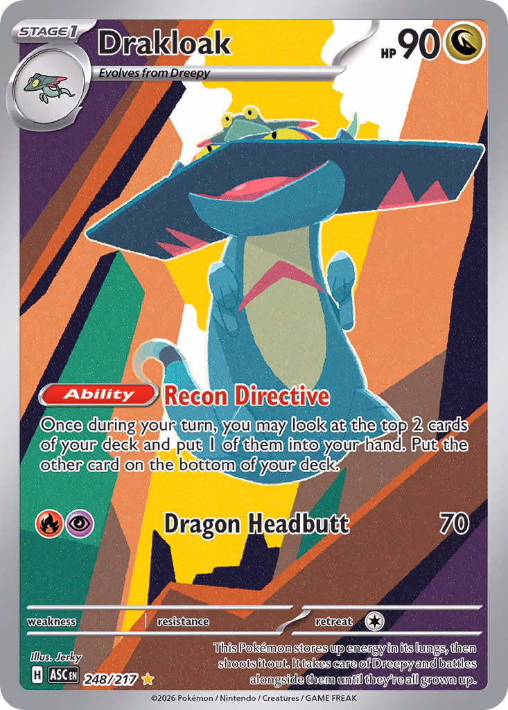 Drakloak Pokemon card (248/217, Ascended Heroes)