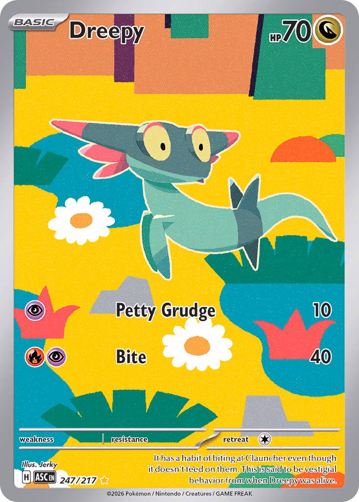 Dreepy Pokemon card (247/217, Ascended Heroes)