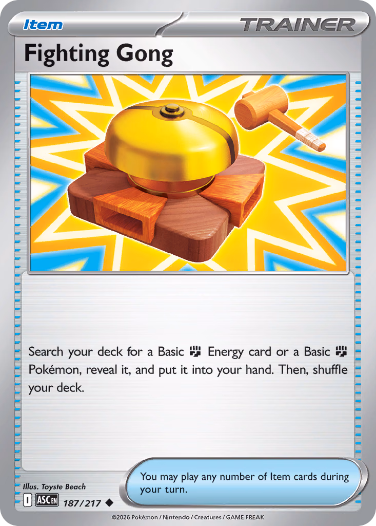 Fighting Gong Pokemon card (187/217, Ascended Heroes)