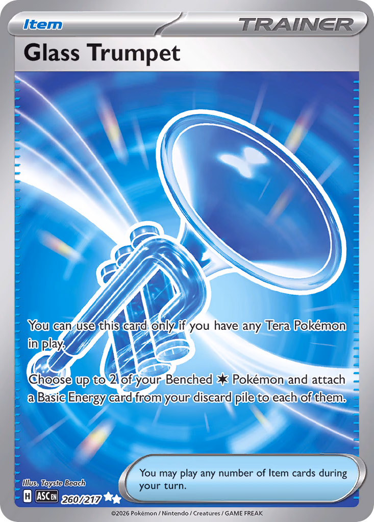 Glass Trumpet Pokemon card (260/217, Ascended Heroes)