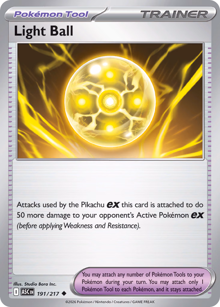 Light Ball Pokemon card (191/217, Ascended Heroes)