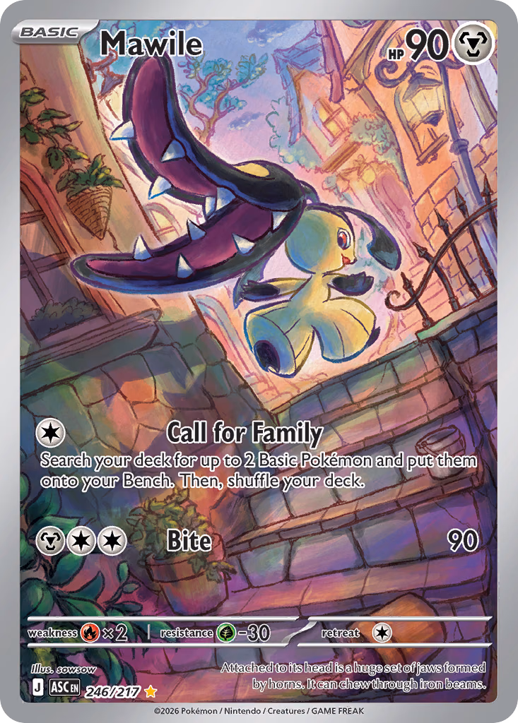 Mawile Pokemon card (246/217, Ascended Heroes)