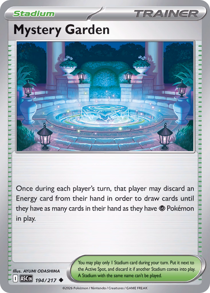 Mystery Garden Pokemon card (194/217, Ascended Heroes)