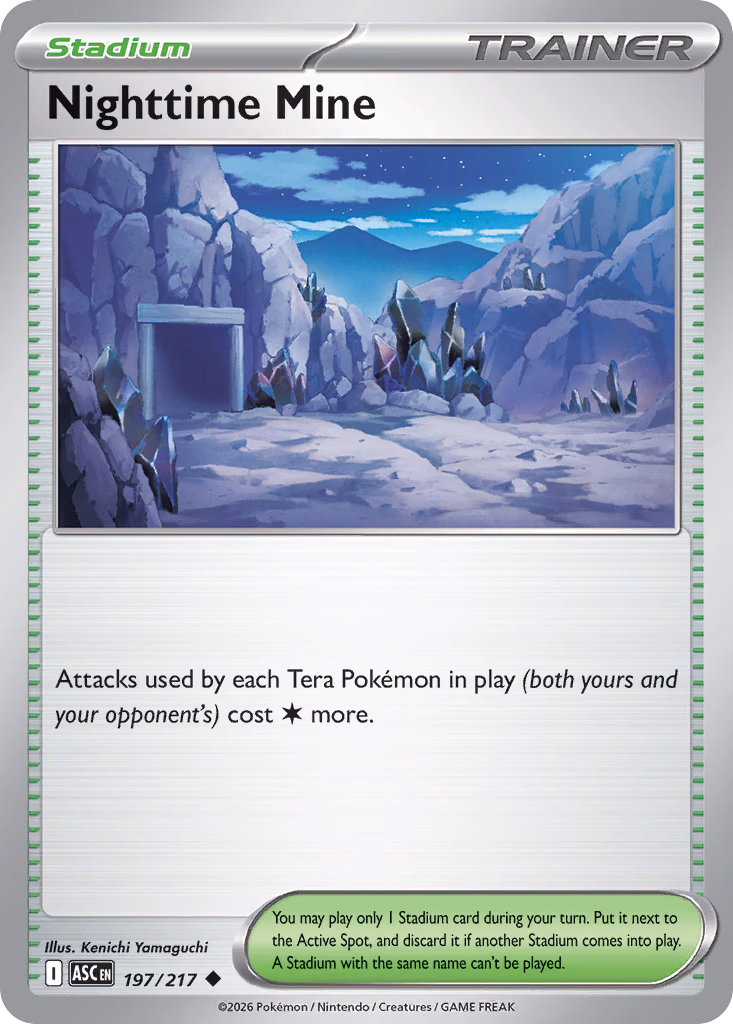 Nighttime Mine Pokemon card (197/217, Ascended Heroes)