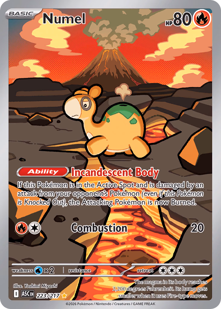 Numel Pokemon card (223/217, Ascended Heroes)