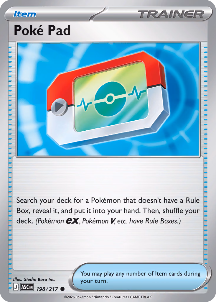 Poké Pad Pokemon card (198/217, Ascended Heroes)