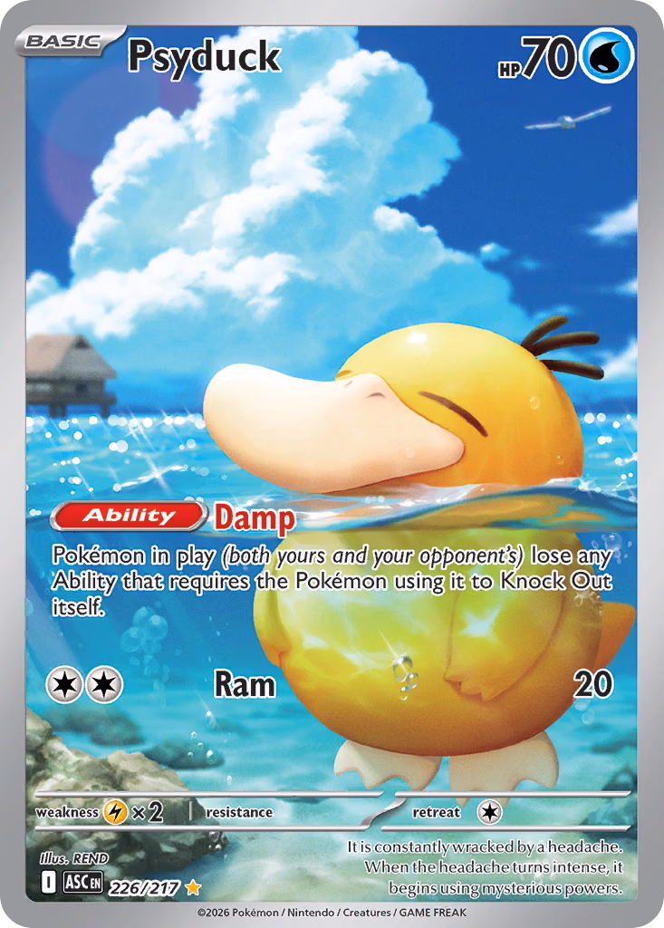 Psyduck Pokemon card (226/217, Ascended Heroes)