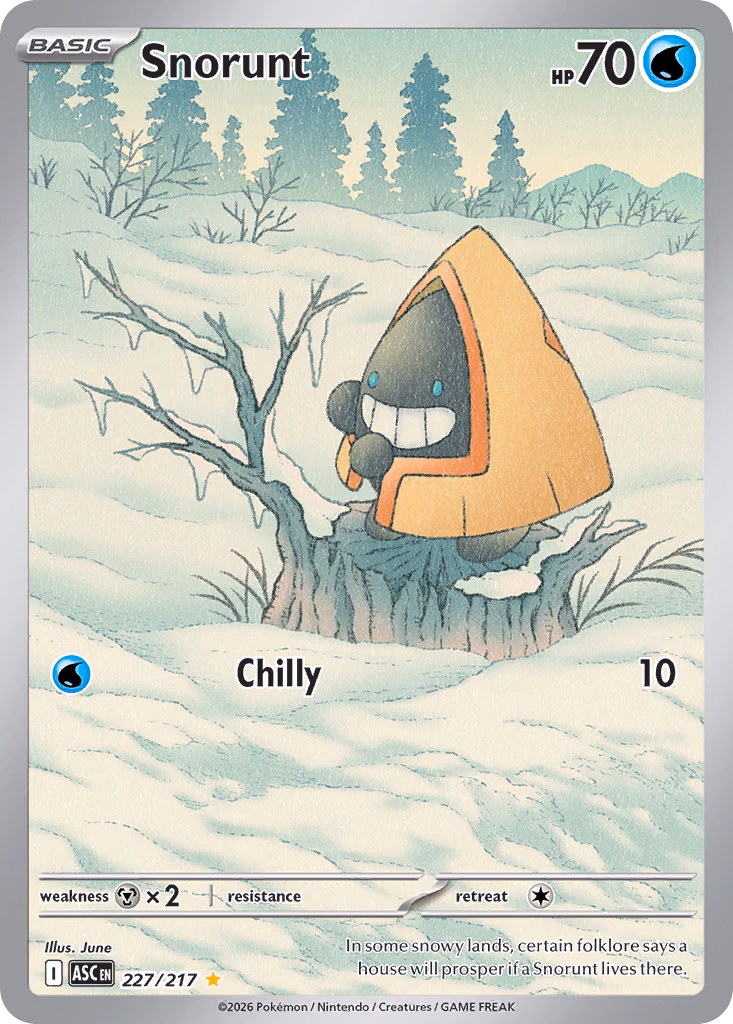 Snorunt Pokemon card (227/217, Ascended Heroes)