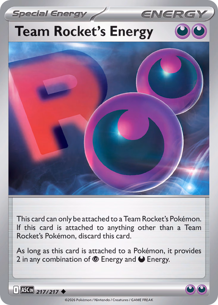 Team Rocket's Energy Pokemon card (217/217, Ascended Heroes)