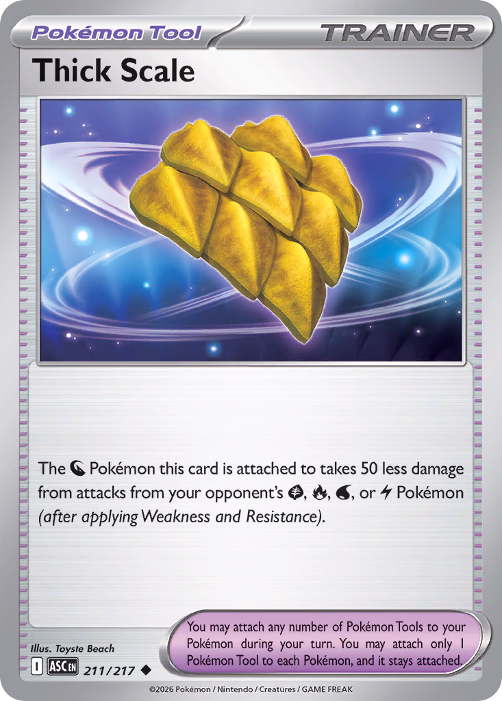 Thick Scale Pokemon card (211/217, Ascended Heroes)