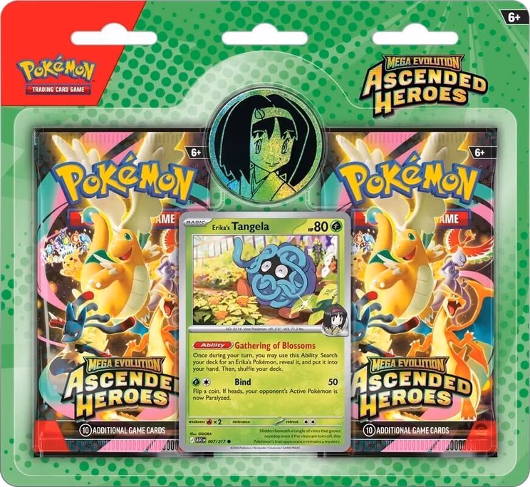 Pokemon Ascended Heroes Mega Evolution: Ascended Heroes Collection - Erika (3-Tab)