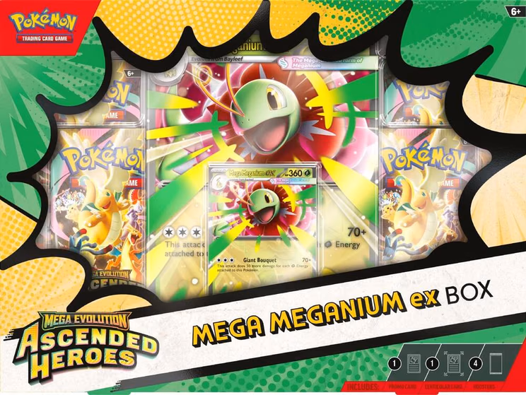 Pokemon Ascended Heroes Mega Meganium ex Box