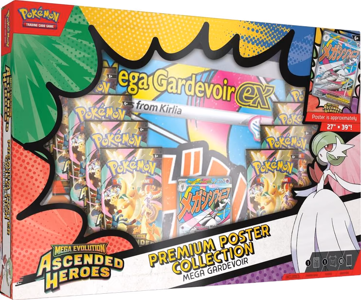 Pokemon Ascended Heroes Premium Poster Collection: Mega Gardevoir