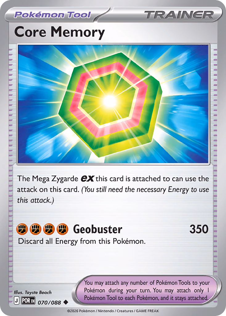 Core Memory Pokemon card (070/088, Perfect Order)