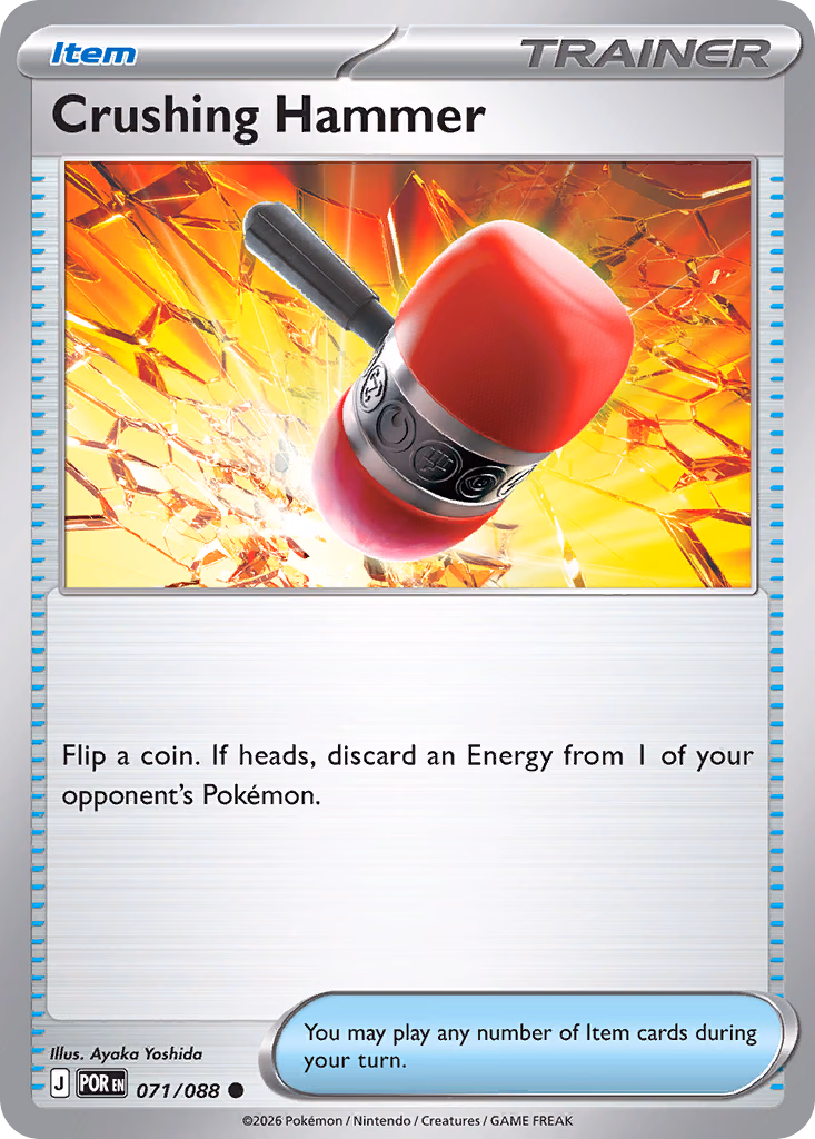Crushing Hammer Pokemon card (071/088, Perfect Order)
