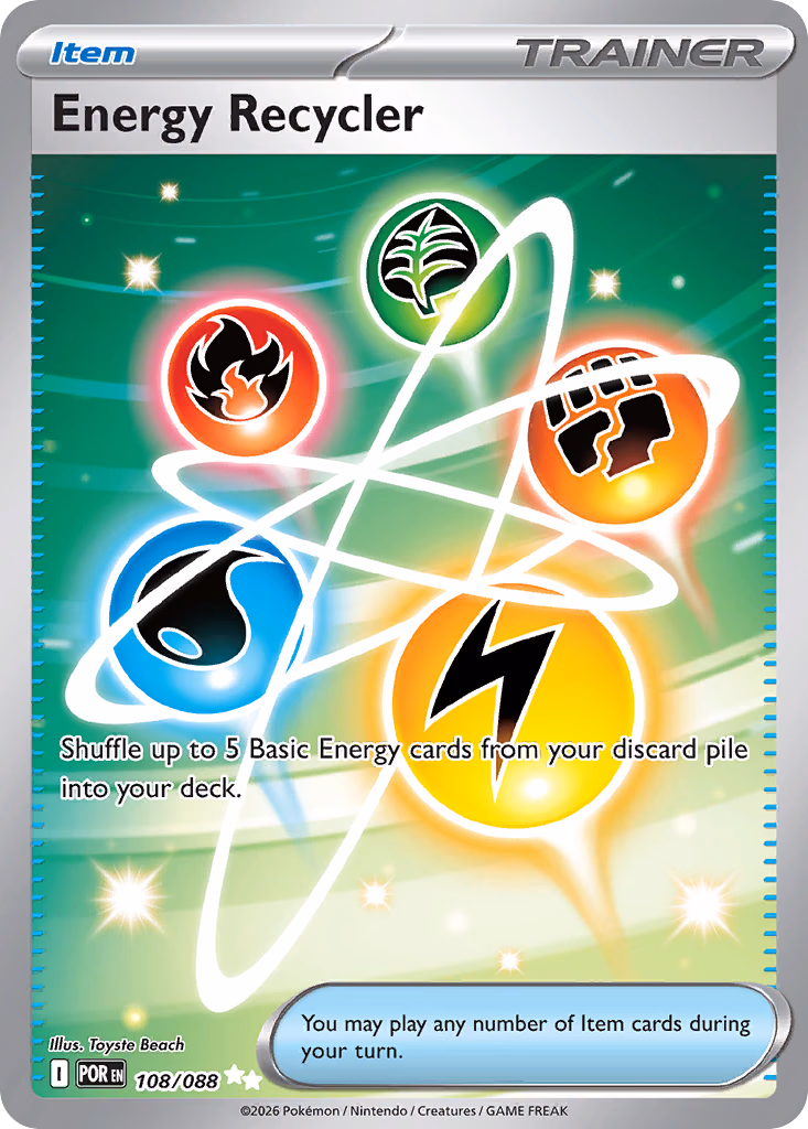 Energy Recycler Pokemon card (108/088, Perfect Order)
