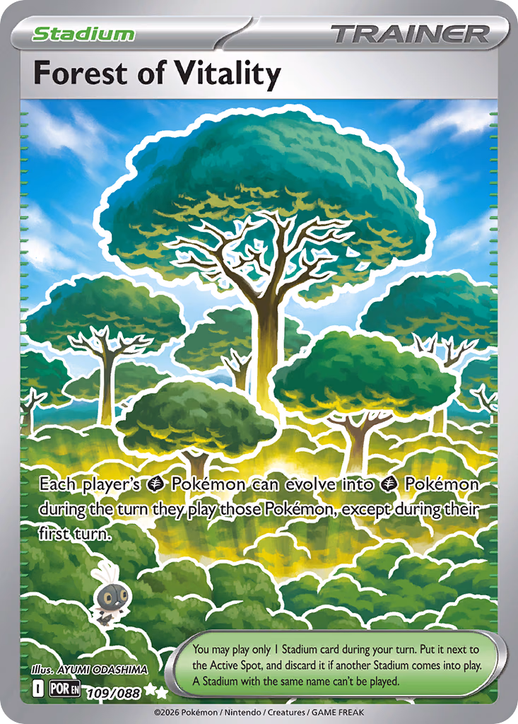 Forest of Vitality Pokemon card (109/088, Perfect Order)