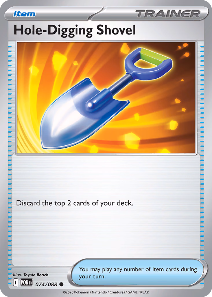 Hole-Digging Shovel Pokemon card (074/088, Perfect Order)