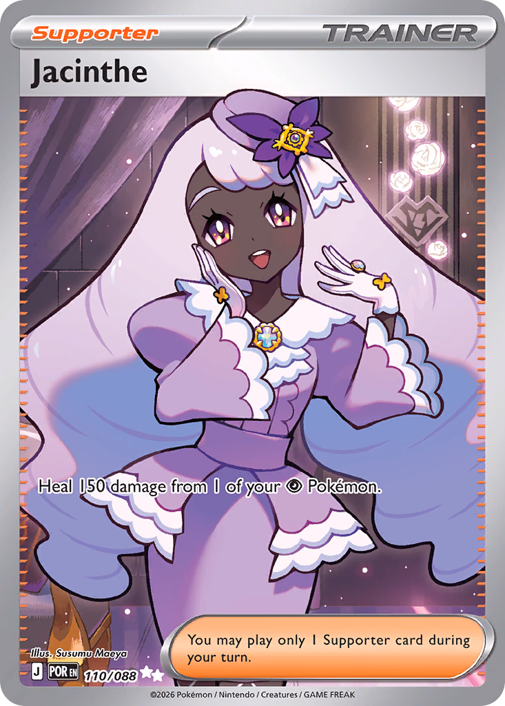 Jacinthe Pokemon card (110/088, Perfect Order)